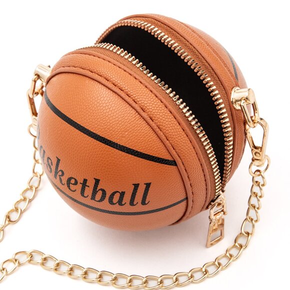 BNWT Mini Basketball Pouch Swing Bag Fun Bag Novelty Bag Basketball Bag - Picture 4 of 4